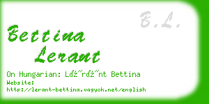 bettina lerant business card